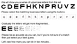 Preview of Instructions for broken letters test